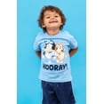 thumbnail image 2 of Bluey Toddler Boys' Graphic T-Shirt and Athletic Mesh Shorts Set Light Blue and Navy Bluey and Bingo, 2 of 9
