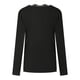 thumbnail image 5 of Camiseta de encaje de manga larga con cuello en V para mujer, blusa Polluver, Tops Fridja  FKASFK4059, 5 of 8