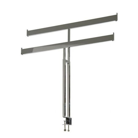 Econoco T Style Double Bar Rack Topper - Chrome