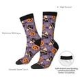 thumbnail image 4 of KLL Vintage Halloween Black Cat Print Cool Socks Men's Women's Crew Socks Funny Crazy Novelty Stockings, 4 of 6