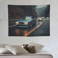 thumbnail image 4 of ONETECH  Jdm Car R34 Tapestry Aesthetic Wall Hanging Decoration Home Living Bedroom Dorm Wall Art Tapestries Classic Retro Gallop Race, 4 of 7