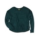 thumbnail image 1 of Aeropostale Suéter de pijama Heather Hi-Lo para mujer, verde, extragrande, 1 of 2