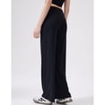 thumbnail image 2 of SWSMCLT Women's Wide Leg Yoga Pants Palazzo Pants Casual Workout Summer Thin Trousers Long Lightweight Soft Black Large, 2 of 5