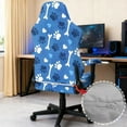thumbnail image 4 of Xixirimido Dog Paws Bone Blue Print Gaming Chair Covers Only, Stretch Computer Chair Cover Breathable Gaming Chair Seat Cover with 2Pcs Armrest Slipcovers, 4 of 8
