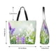 thumbnail image 5 of Balery Purple Butterfly On Wild Bolsa Tote Estilo Estético con Cremalleras, Bolsa de Hombro, Bolsa de Compras Grande y Plegable, 5 of 8