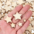 thumbnail image 6 of 500pcs Unfinished Wooden Stars for Crafts, Blank Wood Star Pieces for Projects, Christmas Decorations and Art Supplies, 6 of 6