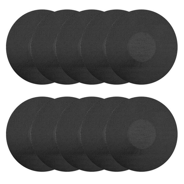 FLhrweasw 10 Parches Adhesivos Impermeables para Sensores Deportivos Cinta Parche (negro)
