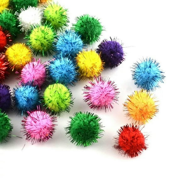 U8MO 1000pcs Handmade DIY Doll Craft Pom Pom Yarn Pom Pom Balls For Decoration 15mm