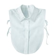 thumbnail image 3 of Women's Detachable Pearl Shirt Collar, Button Down False Collar for Layering, Fashion Collar for Sweaters, Dresses, and Outfit Accessory White, 3 of 3