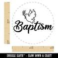 thumbnail image 2 of Baptism Dove Christening Self-Inking Rubber Stamp Ink Stamper - Blue Ink - Mini 1/2 Inch, 2 of 7