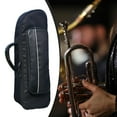 thumbnail image 1 of Bolsa de tela Oxford para trompeta, funda para instrumentos musicales, resistente, protectora, impermeable, para profesionales, sordinas y partituras., 1 of 10