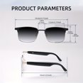 thumbnail image 3 of 2024 Smart Glasses with Auto-Dimming Lenses, 3-Second Color Change, Hands-Free Call & Music, Anti Blue Light, Unisex for Office/Outdoor/Driving/Gifts, 3 of 11