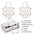 thumbnail image 2 of Large Capacity Tote Bag,Ballet Princess Pattern Handbag Fashion Luxury Tote Bag,15.7"x13"x 5.1" Inches,Laptop Compatible, 2 of 2