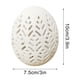 thumbnail image 3 of Lámpara de huevo de cerámica LED ahuecada | Decoración de Pascua con relieve floral | Lámpara de mesa de porcelana para decoración del hogar, repisa de chimenea o estantería, 3 of 8