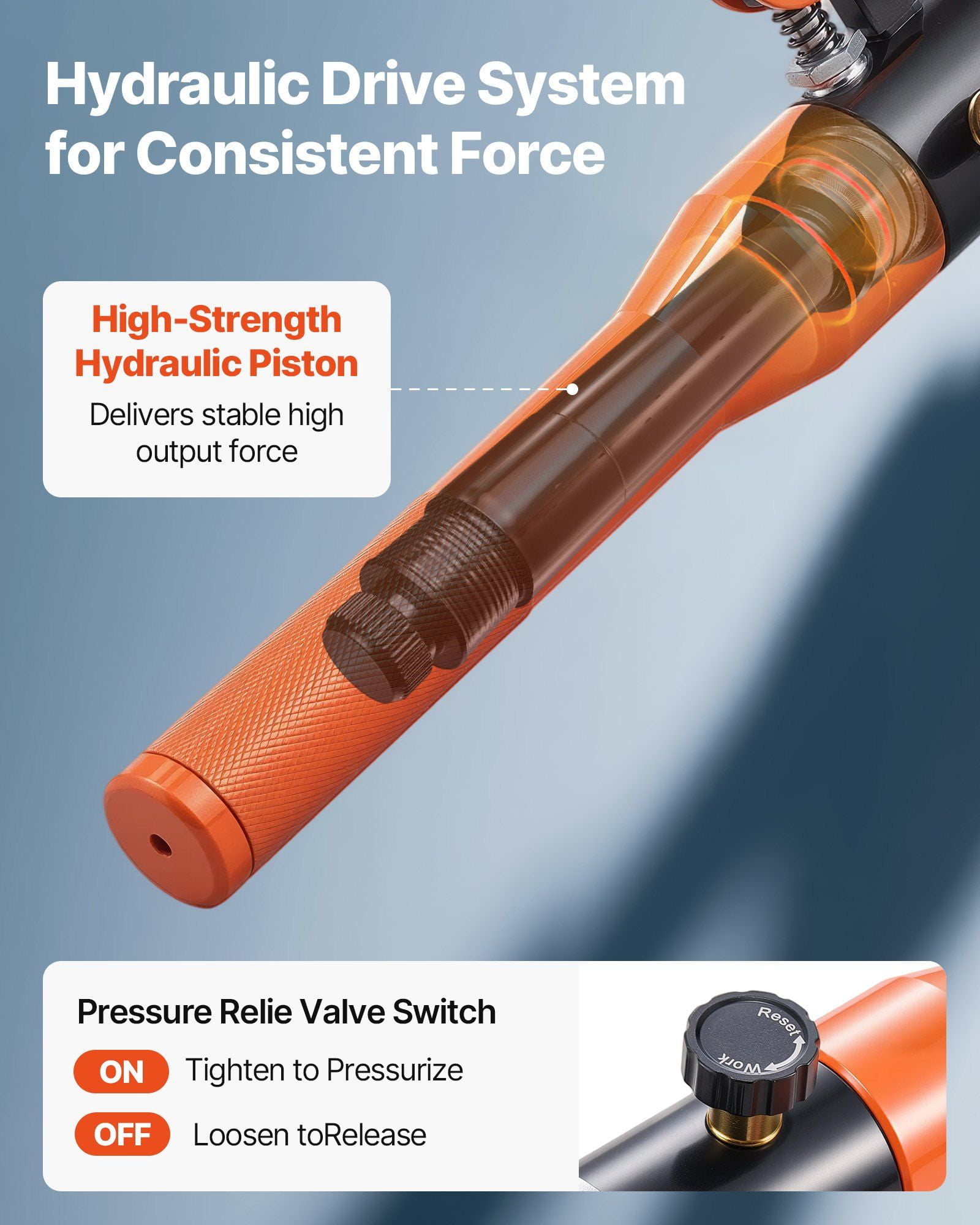 Copper Pipe Crimping Tool, Hydraulic Driven Pro Press Tool with 1/2", 3/4", 1" Jaws for Copper Tube & 3/8", 1/2", 5/8", 3/4", 1" Jaws for ASTM F1807 PEX Pipe Copper Ring - with Carrying Case