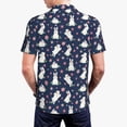 thumbnail image 4 of Daiia Rabbit And Flower Pattern Men’s Polo Shirts,Solid Deck Shirt,Classic Fit, Breathable Cotton Polo for Casual and Sport Wear-X-Large, 4 of 9