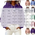 thumbnail image 3 of Neewe Women’s 2026 Fall Plain Long Sleeve Hoodie Pullover Sweatshirt Lightweight Casual Tops Blouse, 3 of 5