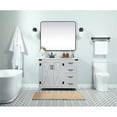 thumbnail image 6 of Elegant Decor Grant 42" Aluminum MDF Single Bathroom Vanity in Gray, 6 of 8