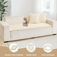 thumbnail image 6 of TOPCHANCES Thickened Plush Couch Covers, Non-Slip Couch Slipcover for Dogs Cats, Pets Bed Mat Couch Protective Cover (Beige, 70x150cm/28*59in), 6 of 11