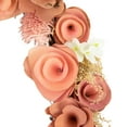 thumbnail image 5 of Northlight 10" Pink Wooden Rose Heart Spring Wreath with Butterflies, 5 of 5