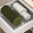 thumbnail image 4 of TIMIFIS Dish Storage Rack 304 Stainless Steel Storage Rack Cabinet Pull Basket Drawer Kitchen Bowl Rack Layer New Home Essentials, 4 of 9