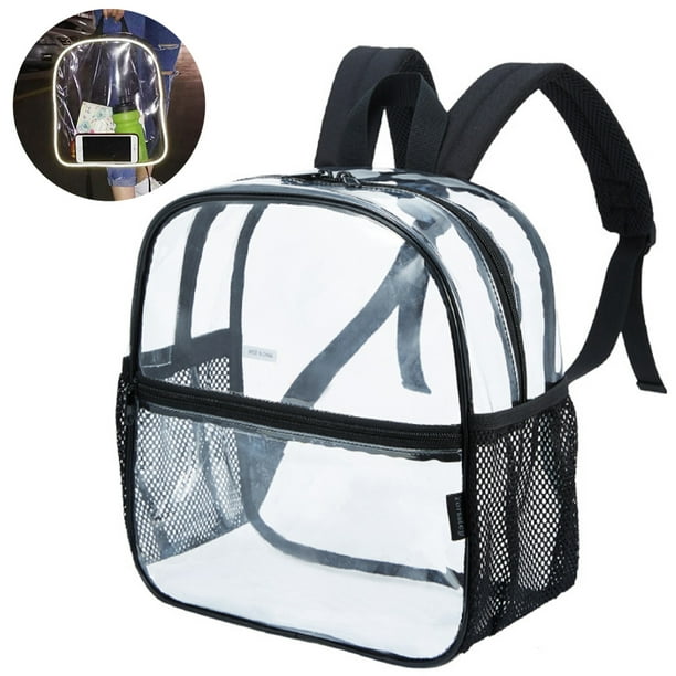 Clear Mini Backpack Stadium Approved, Water proof Transparent Backpack