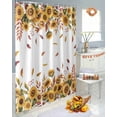 thumbnail image 5 of Fall Sunflower Shower Curtain Set ，Waterproof Fabric Shower Curtains Thanksgiving Shower Curtains for Bathroom,Bathroom Decor 72"x78", 5 of 7