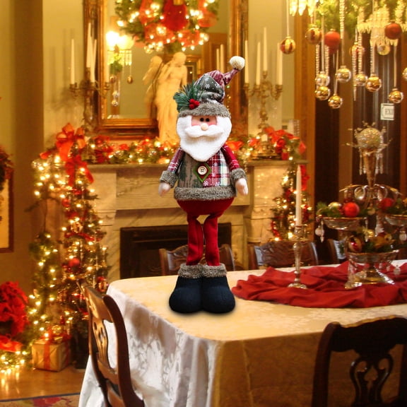 Large Christmas Gnome Doll - 17.7 Inch Plush Desktop Tree Hanging Decor (Style A)