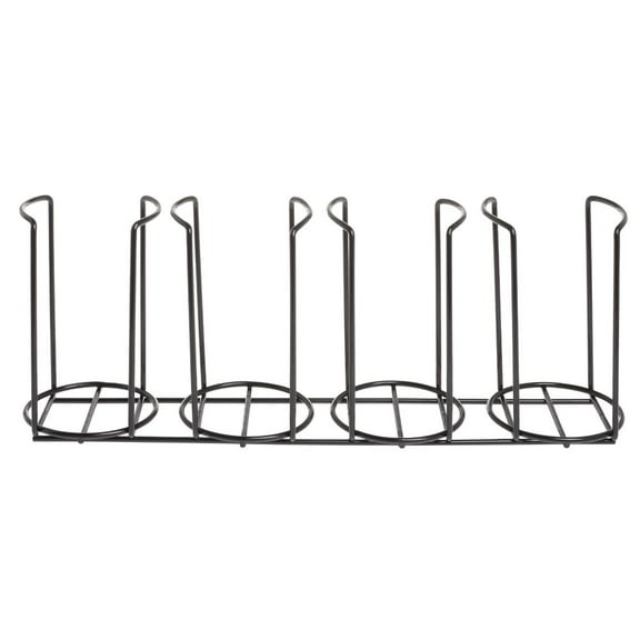 HUBERT Wire Four Cup/Lid Holder - Black