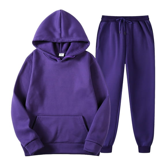 Women'S Sweatsuits 2 Piece Hoodie Sweatshirt Wide Leg Sweatpants Loungewear Sets Fall Essentials Travel Essentials