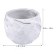 thumbnail image 4 of BESTOYARD Marble Texture Ceramic Planter Grey for Home and Office Decor 1Pc, 4 of 5
