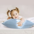 thumbnail image 3 of 19mm Baby Blue Silk Pillowcase for Hair Skin Travel/20x14in Pillow Case with Zip Unique Bargains Funda de Almohada, 3 of 6