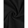 thumbnail image 5 of INSPIRE CHIC Maternity Skirt with Pockets Over Belly Maxi High Waist A-line Solid Stretchy Work Skirt Stretchy Office Wear Large Black, 5 of 6