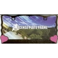 thumbnail image 2 of Chrome With Pink Hearts License Plate Frame, 2 of 2