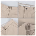 thumbnail image 5 of Fabrcox Mens Dress Shorts Elastic Waist Bermuda Shorts for Men Summer Work Office Business Men Shorts Casual with Pockets Khaki XL, 5 of 9