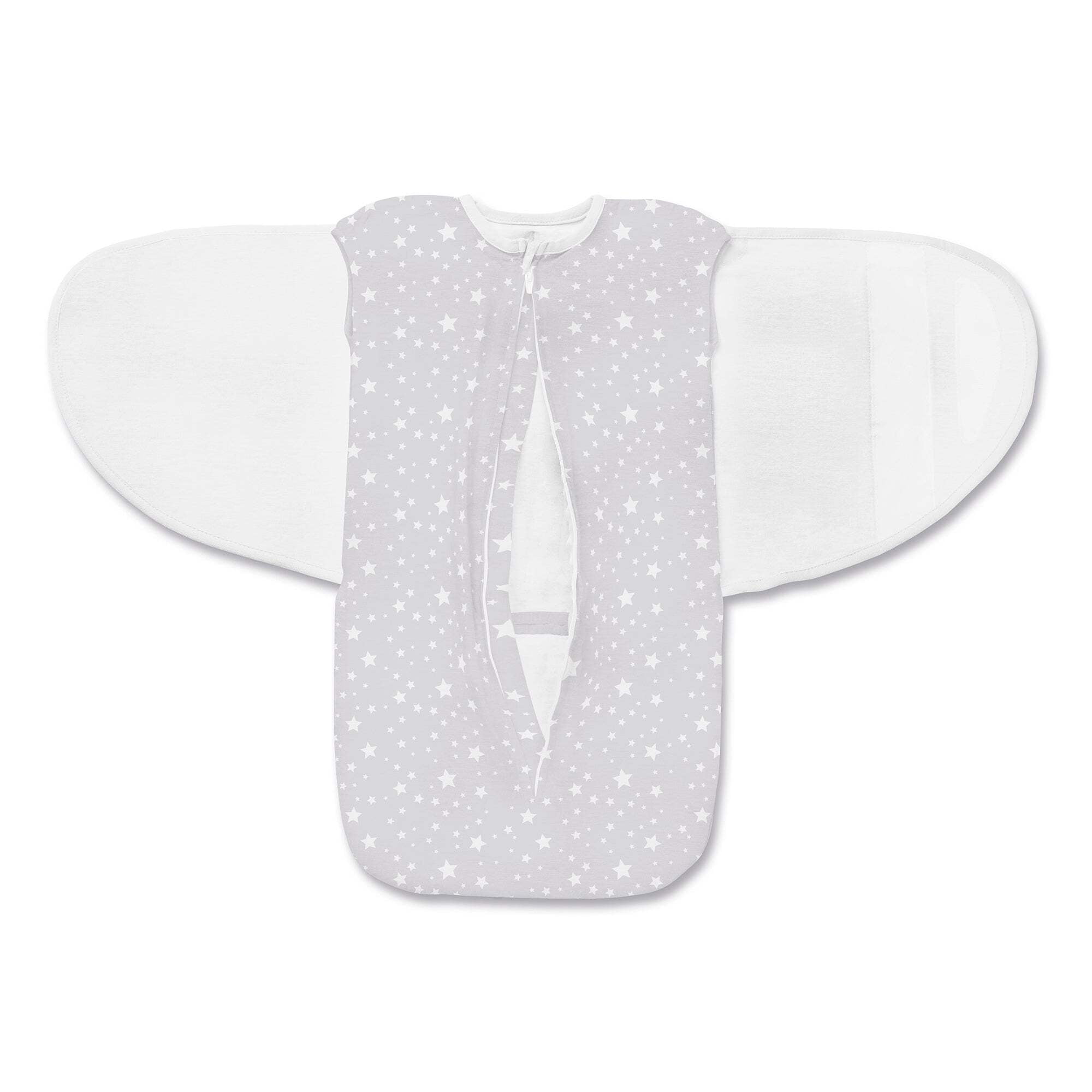 BreathableBaby 3-in-1 Swaddle Trio, Starlight Gray, Activewear Jersey Knit, 0-4 months