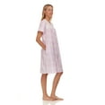 thumbnail image 3 of Lati Fashion Women Short Sleeve Nightgown Snaps Front, Regular and Plus Size, 3 of 4