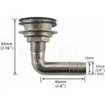 thumbnail image 3 of ABCISI 316Stainless Steel Marine Grade Boat Fuel Vent, Universal 90°Boat Flush Mount Fuel Gas Tank Vent for 5/8" Hose with Mounting Gasket Hardware Fitting (Style 1), 3 of 14