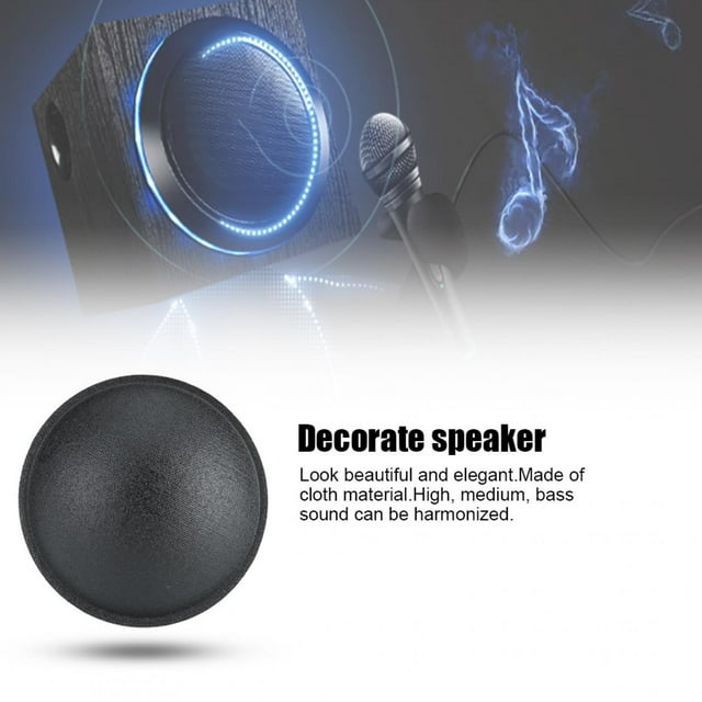 Subwoofer Dust Cap, 10PCS 55MM Easy To Use Not Easily Deformed Cloth Material Subwoofer Paper Dome Dust-proof for Speaker Decoration Accessories