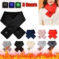thumbnail image 2 of USB Women Men Heating Scarf Temperature Scarf 3 Gears Adjustable USB Charging Heat Control Neck Warmer For Cycling Camping USB Heated Scarf - Temperature Adjustable Heating Scarf, 2 of 10