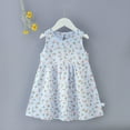 thumbnail image 2 of ibuvkizy Girls Summer Dresses Clearance Baby Princess Dress Toddler Baby Girls Sleeveless Dress Graphic Print Children's Clothing Toddler Birthday Party Gown Kids Cute, 2 of 4