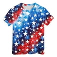 thumbnail image 4 of Gubotare 4th of July Tshirt for Kids Baby Boy 4th of July Short Sleeve Tee Shirt Fourth of July Summer Clothes 3T 4T (Blue,3-4 Years), 4 of 5