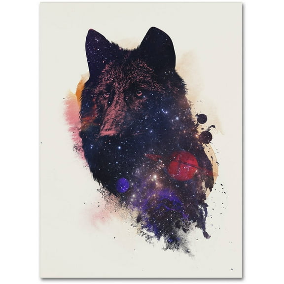 Trademark Fine Art 'Universal Wolf' Canvas Art by Robert Farkas