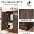 thumbnail image 5 of SinCiDo Multipurpose Farmhouse Sideboard with 2 Drawers, Wood Brown, 5 of 6