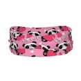 thumbnail image 2 of Rocae Panda Heart Valentine Pink for Sweatbands Sports Headband for Men and Women,Fashion Sweat Bands Headbands for Running,Cycling,Football, Yoga, Fitness, 2 of 9