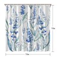 thumbnail image 5 of Waterproof Beautiful Colorful Floral Shower Curtain 72x72 Inch Boho Style Polyester Unique Shower Curtain for Bathroom Hotel Home Decor with 12 Plastic Hooks, 5 of 5