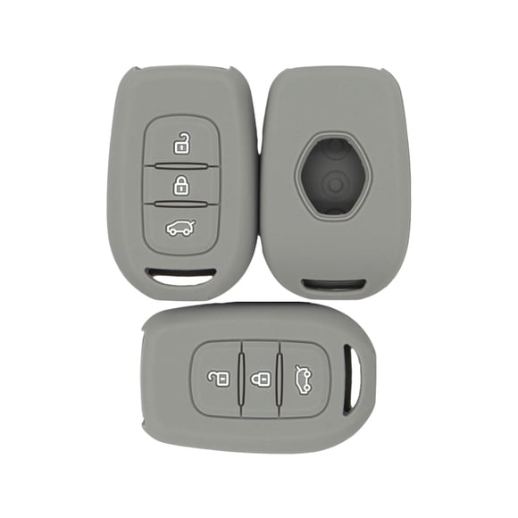 Injueey Funda de silicona segura y moderna para llave de coche de 3 piezas con textura suave para mayor comodidad Electrónica gris