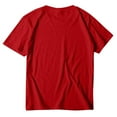 thumbnail image 5 of iOPQO T-Shirts pour Femmes T-Shirts pour Femmes Saint-Valentin Décontracté Manches Courtes Col Rond Imprimé Lettre Hauts en Forme de Cœur Rouge TG, 5 of 5