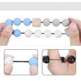 thumbnail image 3 of KAIYANG Pulsera llavero pulsera silicona cuentas llavero pulsera borla llavero azul, 3 of 5