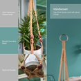 thumbnail image 4 of Colgador de macramé para plantas RIFNY, cuerda de algodón de 89 cm con ganchos, paquete de 3, 4 of 8
